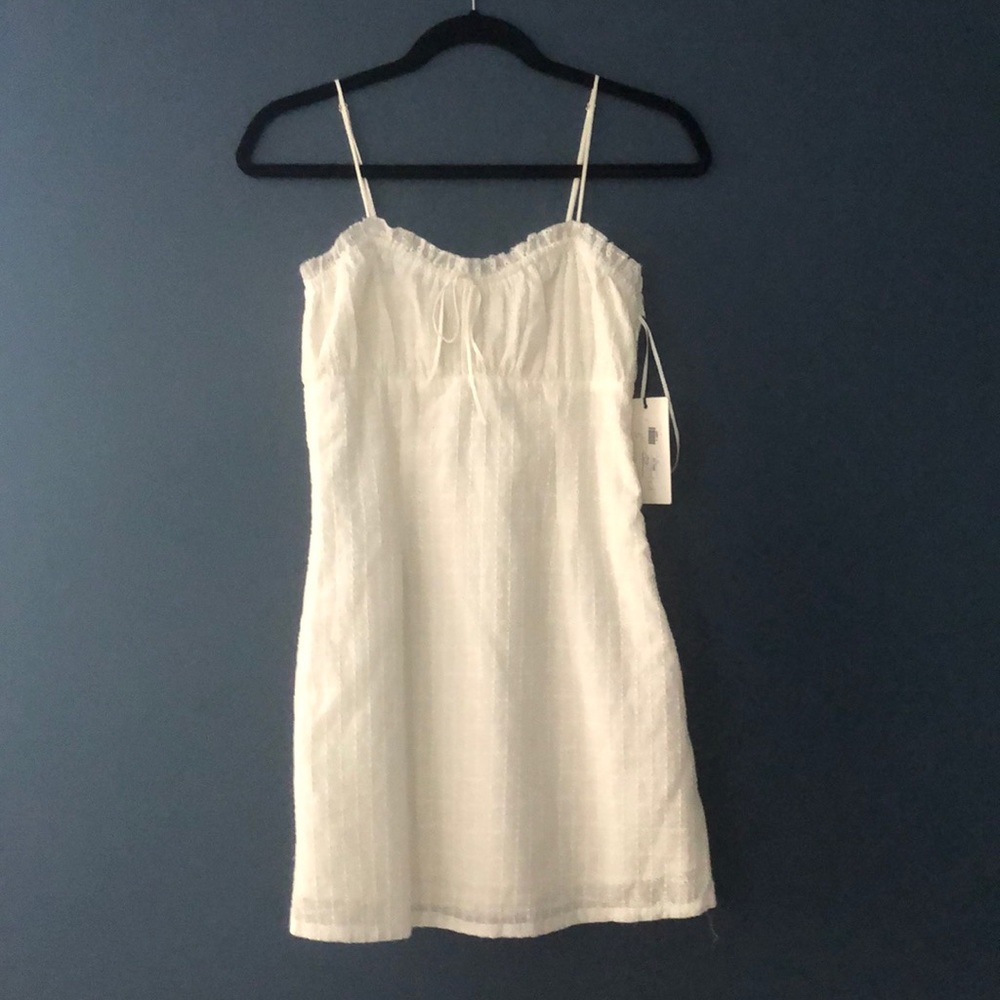 COTTON CANDY LA WHITE EYELET DRESS